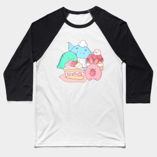 Strawberry Cake Baseball T-Shirt